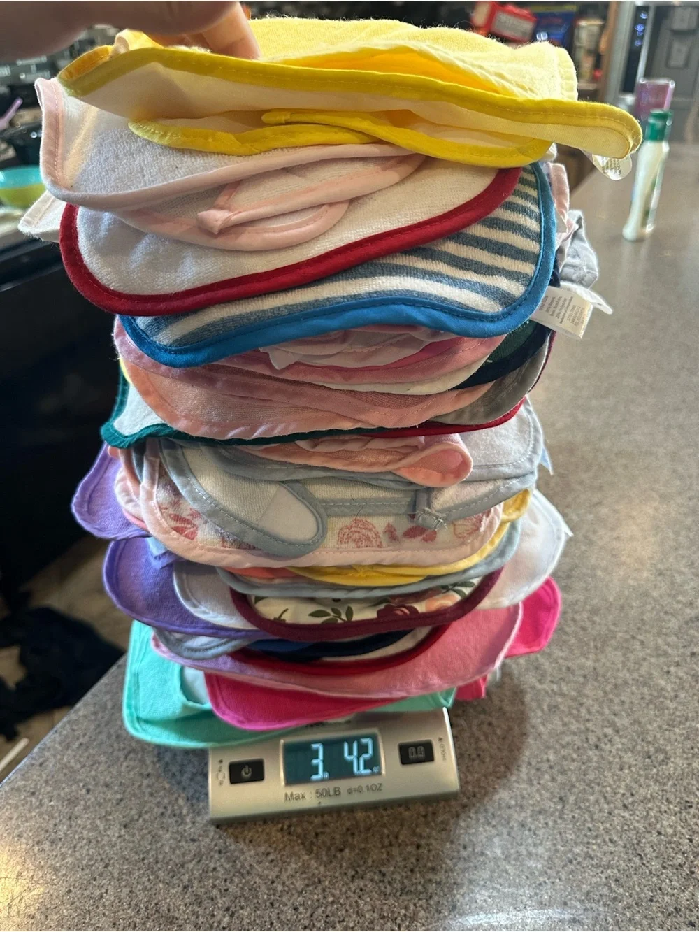 Assorted Baby Bibs Stack - Multi-Color Kids Accessories